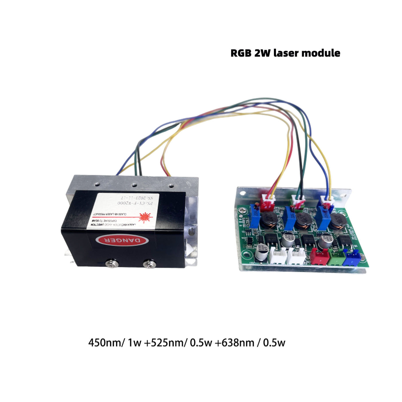 DC12V RGB2W white laser module TTL & Analogue modulation – Chuyunlaser